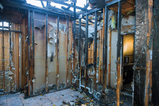 Professional Fire Damage Removal technician working in Sussex, WI